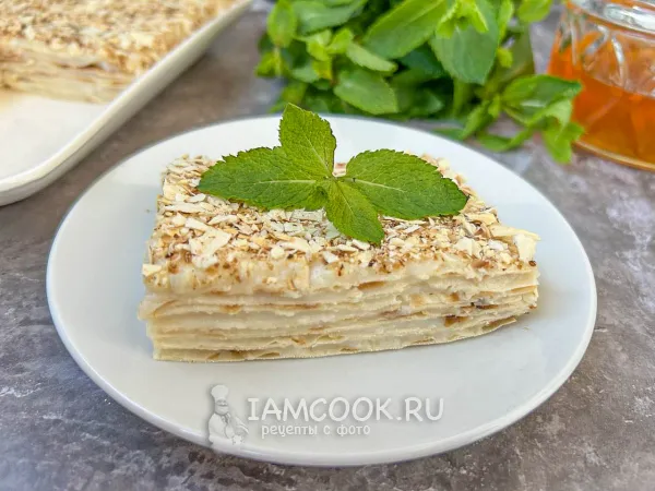 Фото блюда: Диетический торт «Наполеон» (ПП)