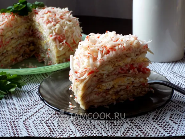 Фото готового блюда: Крабовый торт