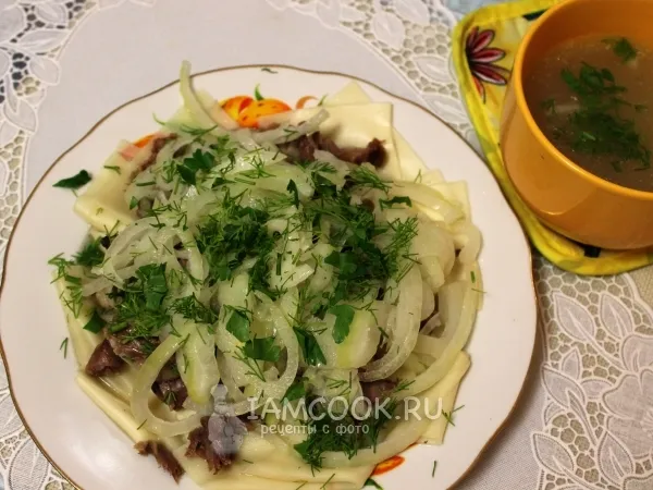 Фото блюда: Бешбармак из баранины