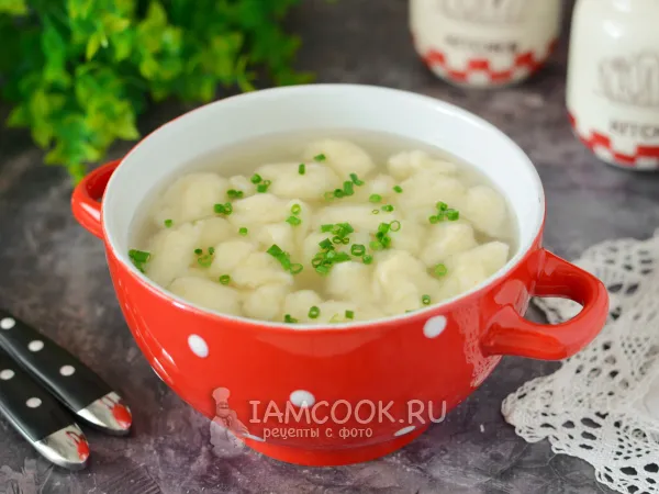 Фото блюда: Клецки на сметане для супа