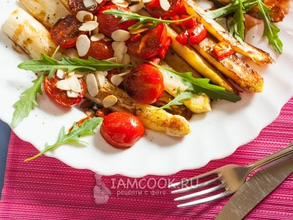 Фото готового блюда: Жареная спаржа