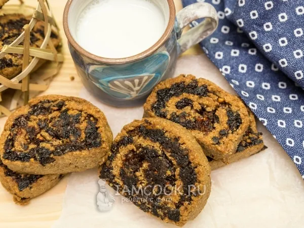 Фото готового блюда: Постное ржаное печенье