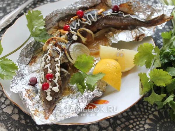 Фото блюда: Осетр, запеченный в духовке