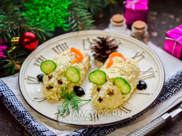 Фото готового блюда: Сырные «Мышки» на Новый год