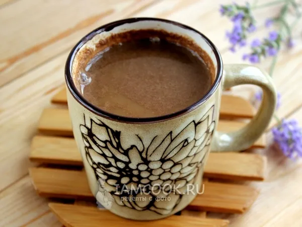 Фото блюда: Горячий шоколад веганский с лавандой