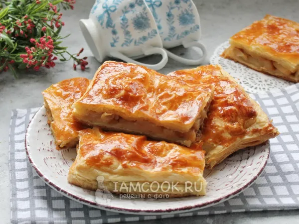 Фото блюда: Простой пирог с грушей