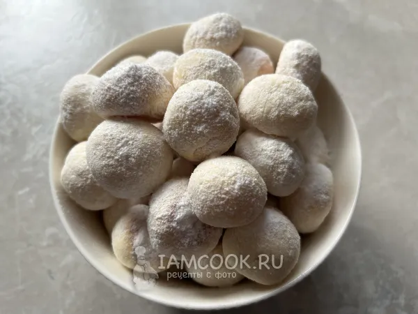 Фото готового блюда: Печенье в сахарной пудре (песочное)