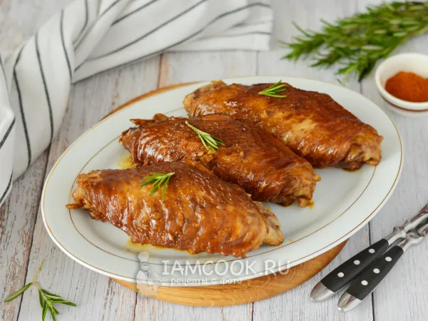 Фото блюда: Крылья индейки на сковороде