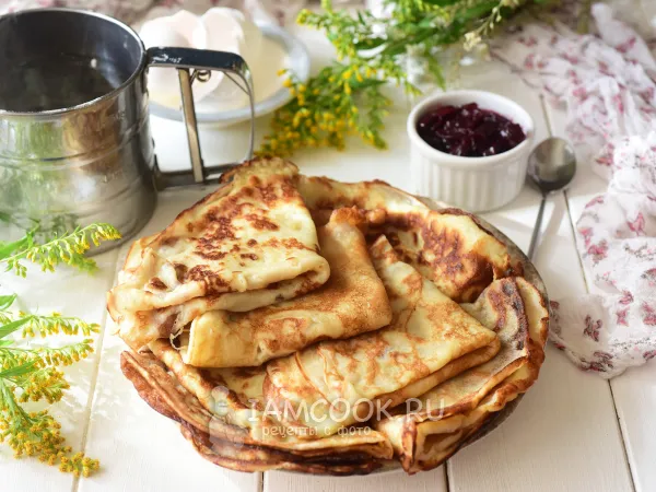 Фото блюда: Блины на безлактозном молоке