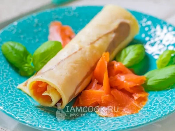 Фото готового блюда: Блины с рисунком