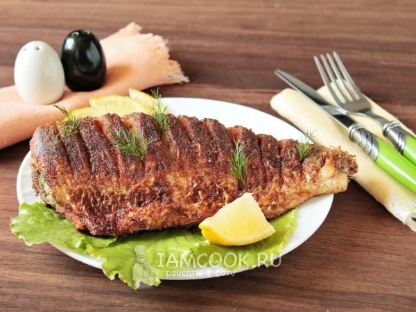 Фото блюда: Жареный язь с луком