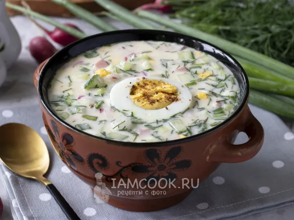 Фото блюда: Окрошка на сыворотке и кефире