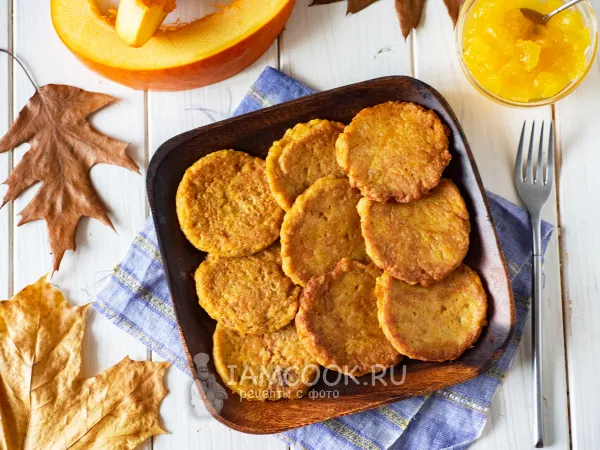 Фото блюда: Оладьи из тыквы и моркови