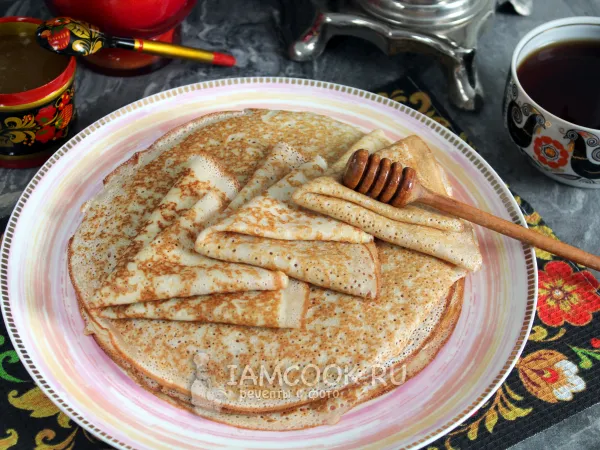 Фото готового блюда: Блины на меду (дрожжевые)