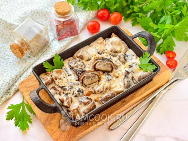 Фото блюда: Фрикасе с грибами