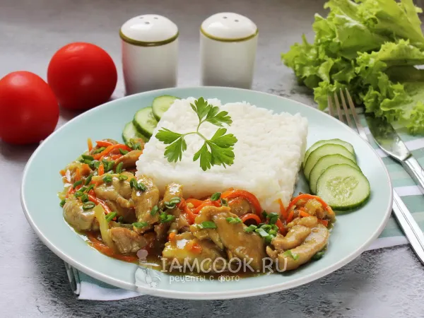 Фото блюда: Индейка по-азиатски
