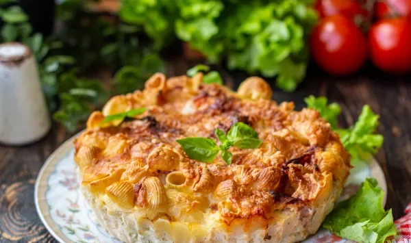Фото блюда: Запеканка с макаронами в аэрогриле