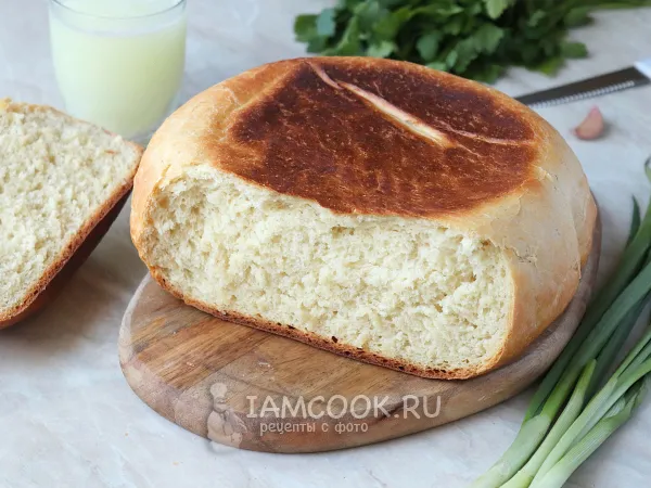 Фото готового блюда: Хлеб на сыворотке в мультиварке (дрожжевой)