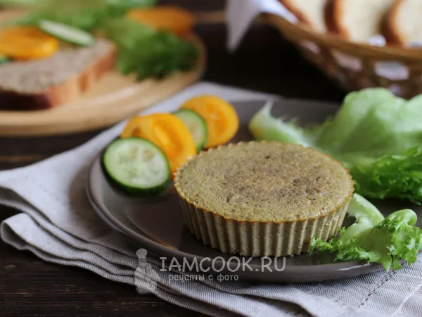 Фото блюда: Пудинг из куриной печени в духовке