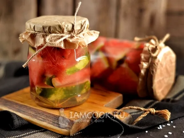 Фото блюда: Маринованные арбузы на зиму без стерилизации