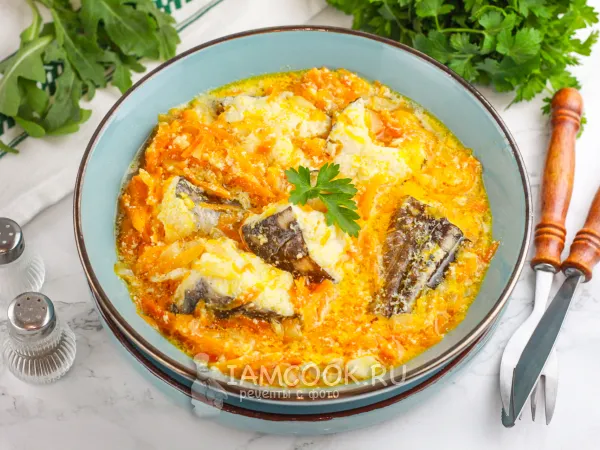 Фото блюда: Рыба под маринадом со сметаной