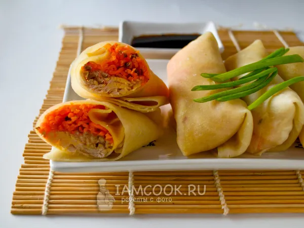 Фото готового блюда: Китайские блинчики на пару