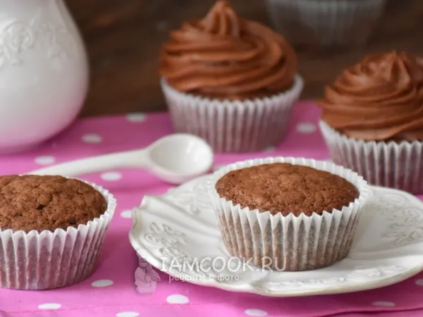 Фото блюда: Шоколадные капкейки