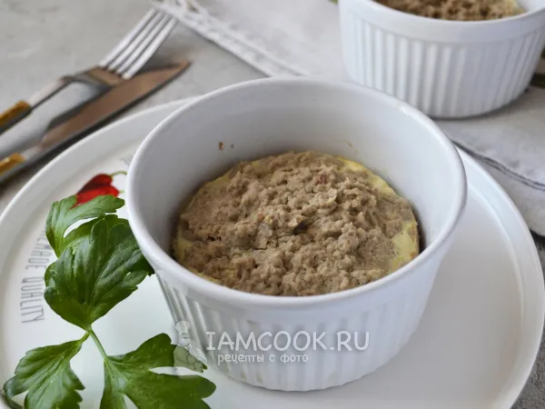 Фото готового блюда: Суфле из отварной говядины на пару