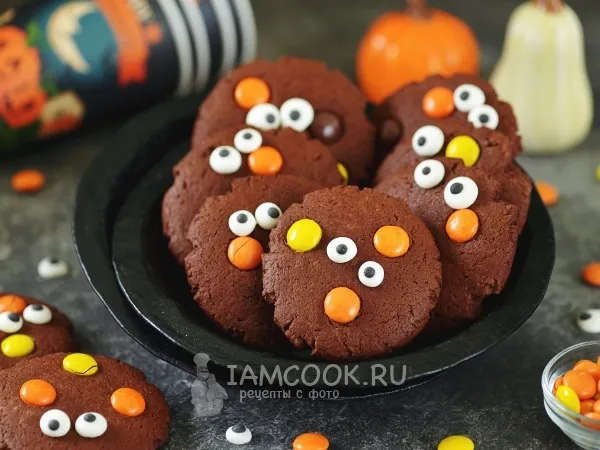 Фото блюда: Мягкое шоколадное печенье с какао