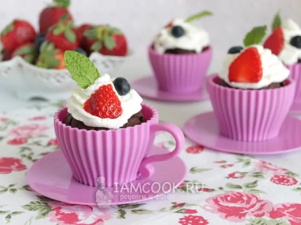 Фото блюда: Шоколадно-кофейные капкейки