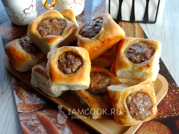 Фото блюда: Булочки с фаршем в духовке