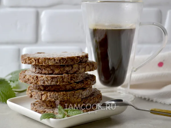 Фото готового блюда: Овсяное печенье без выпечки