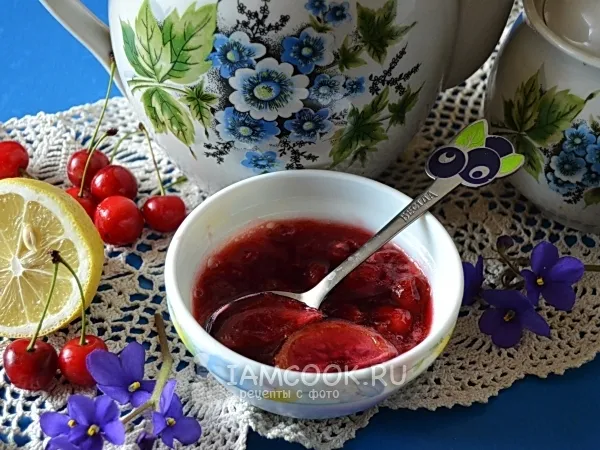 Фото готового блюда: Варенье из черешни с лимоном