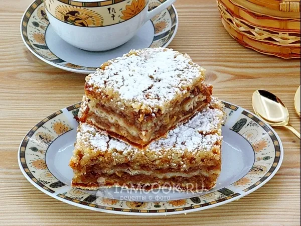 Фото готового блюда: Яблочный пирог по-польски