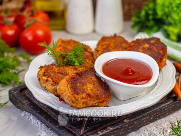 Фото блюда: Постные котлеты из красной фасоли