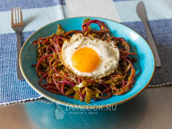 Фото блюда: Портулак жареный