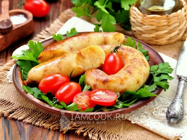 Фото готового блюда: Картофельные колбаски «Ведарай»