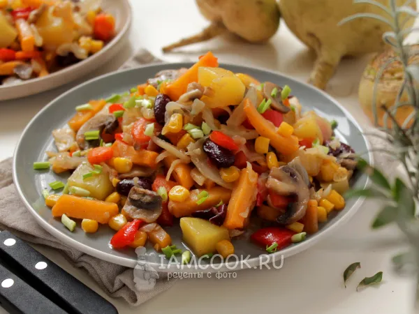 Фото блюда: Овощное рагу из репы