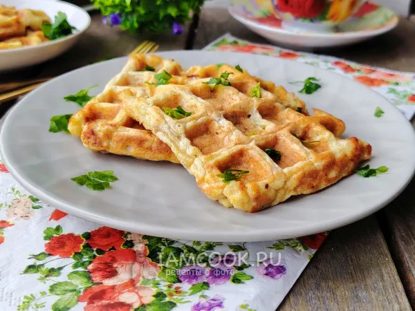 Фото блюда: Вафли с фаршем