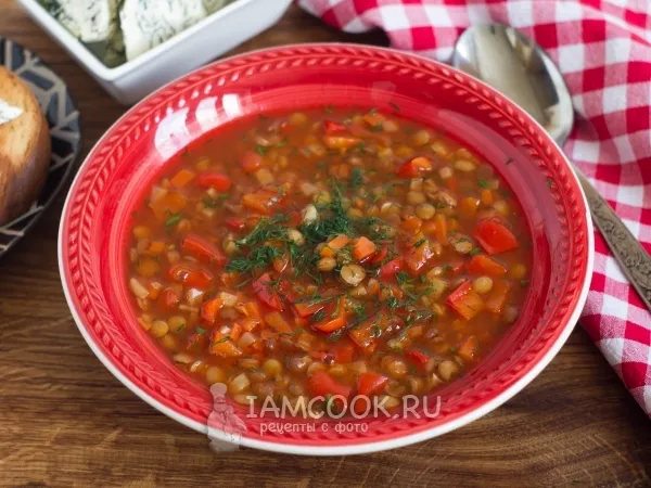 Фото готового блюда: Чечевичный суп по-болгарски (Супа лешта)