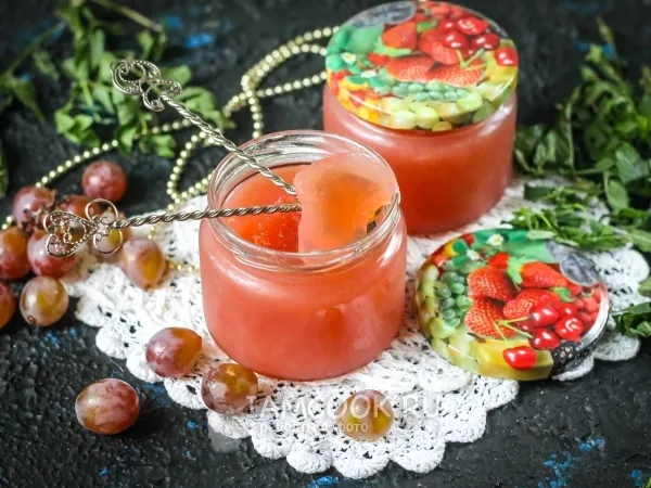 Фото блюда: Желе из винограда на зиму