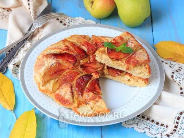 Фото готового блюда: Японские блинчики с грушей