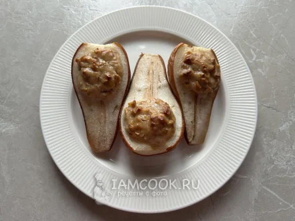 Фото блюда: Груши, запеченные с рикоттой в духовке