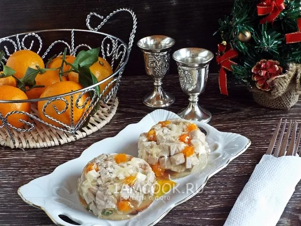 Фото блюда: Заливное мясо порционное