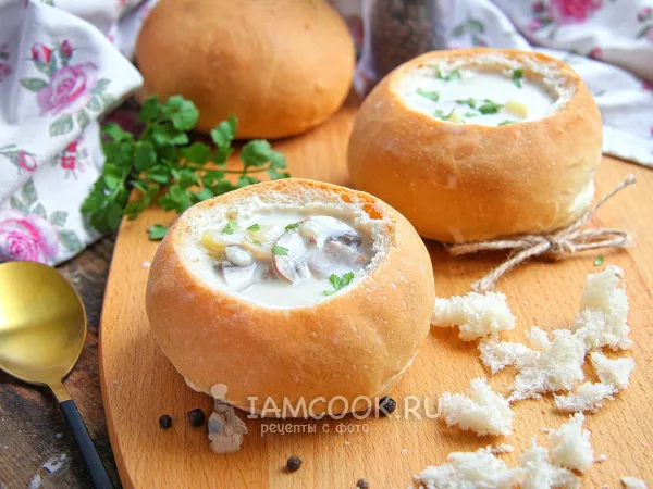 Фото готового блюда: Хлебные миски для супа