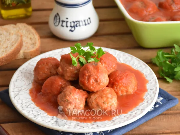 Фото готового блюда: Тефтели по-американски