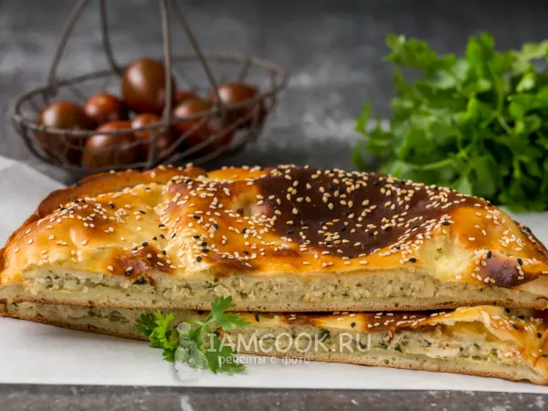 Фото блюда: Дрожжевой пирог с куриным фаршем