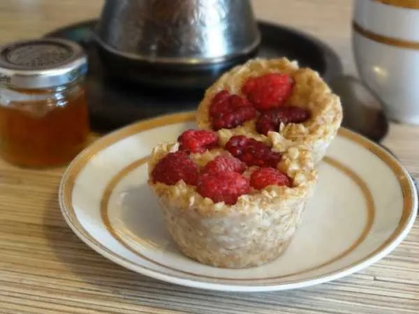 Фото блюда: Овсяные пирожные с малиной