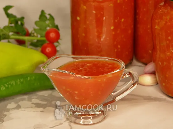 Фото блюда: Аджика из помидоров, перца и чеснока на зиму