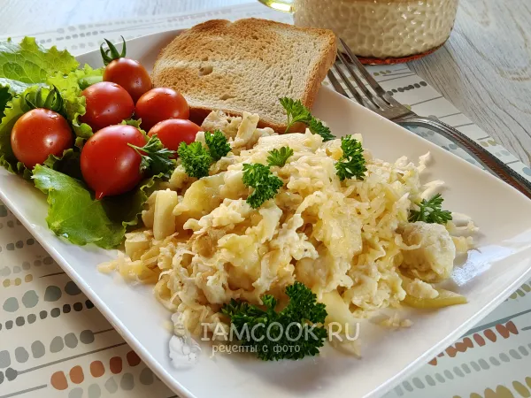 Фото блюда: Скрэмбл с кабачком